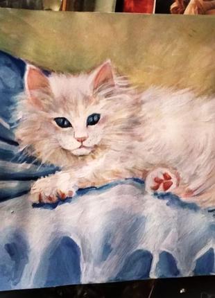 Картина Акварель  "Мої любі котики"