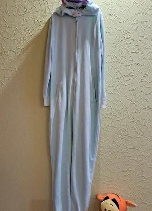 Кигуруми единорог пижама теплая для девочки 11-12лет