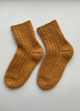 Шерстяные носки ручной работы, теплые детские носки