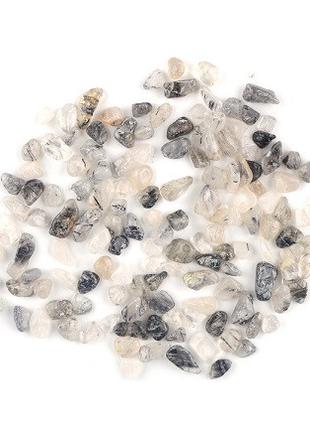Камни декоративные 30 г черные кристалы для эпоксидной смолы