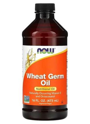 Масло зародышей пшеницы Now Foods Wheat Germ Oil 473мл