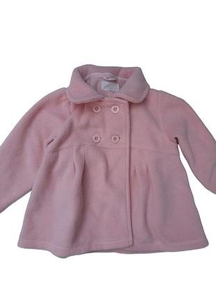 Пальто на 2-3 года флис розовое