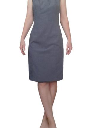 Платье из костюмной ткани р s/44 серый