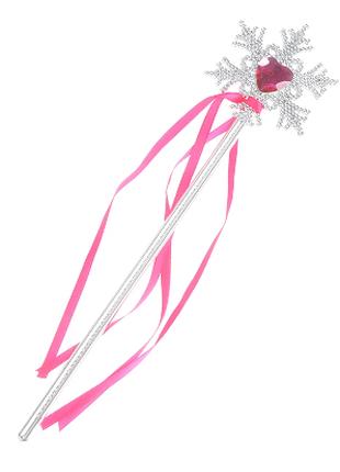Волшебная палочка Снежинка Темно розовая