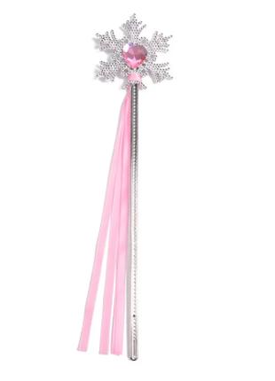 Волшебная палочка Снежинка Розовая