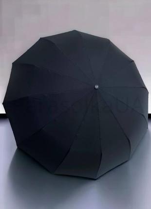 Зонт "экстрим black": мужской зонт автомат, 12 спиц, система а...