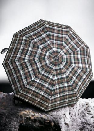 "вітростійка мода: парасолька в клітинку з універсальним принт...