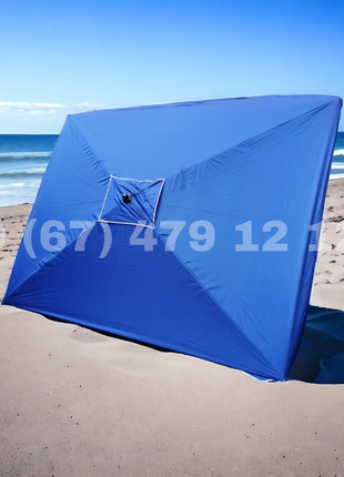 "зонт expanse: 2x3 м с ветровым клапаном и элегантным серебрян...