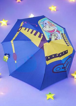 Детский яркий зонтик от фирмы paolo, трость полуавтомат с сист...