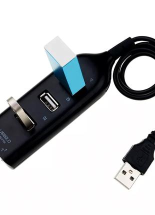 USB HUB на 4 порта USB 2.0 Черный