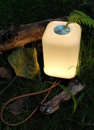 Стильна портативна LED лампа, світильник на акумуляторі