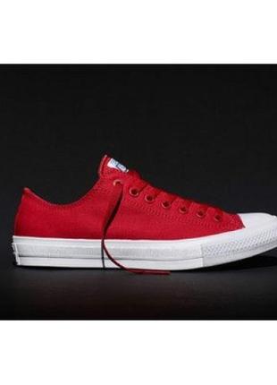 Мужские красные низкие кеды converse chuck taylor 2 - cs015