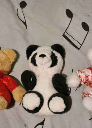 Три игрушки "Панда и два медведя" начало нулевых