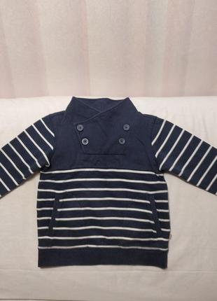 Хлопковый свитер толстовка с начесом ( на 4-6 лет) 6
