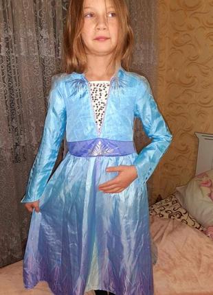 Платье ельза на 7-8 лет