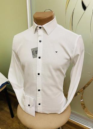 Структурная белая рубашка