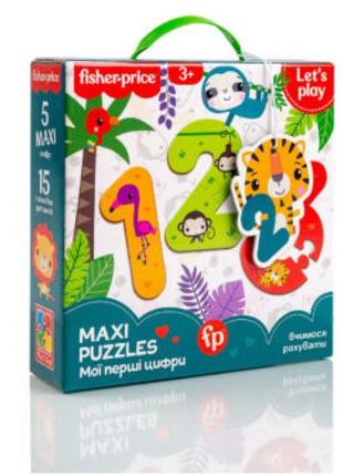 Maxi puzzle «fisher-price. Мои первые цифры» vt1711-07
