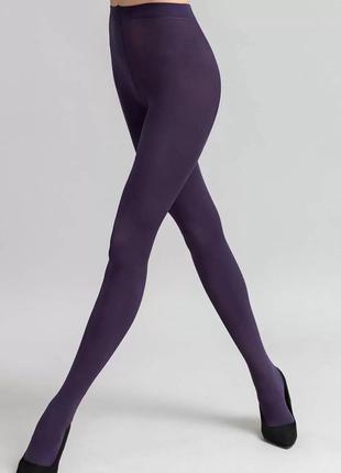 Колготки капроновые фиолетовые колготы 60 ДЕН DEN плотные теплые