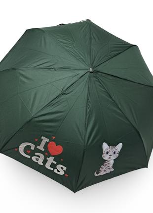 Детский складной зонтик Toprain полуавтомат с кошками на 10 - ...