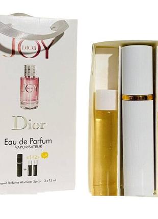 Christian dior joy 3x15ml - trio bag