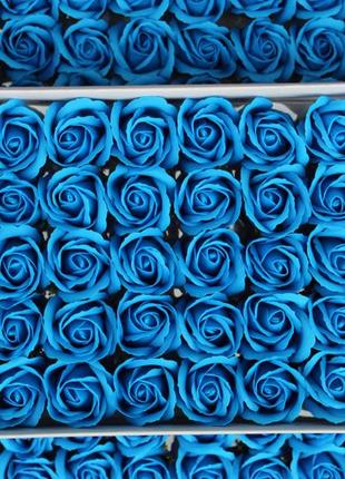 Светло-синяя мыльная роза для создания роскошных неувядающих б...
