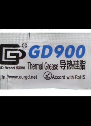 Термопаста GD900 пакетик 0,5г 4.8 Вт/м*K, серая