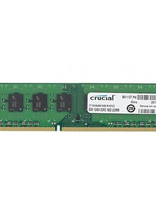 Оперативная память Crucial DDR3 8GB 1600MHz PC3-12800, non-ECC...