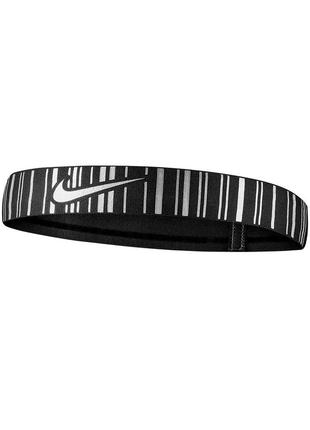 Nike pro metallic headband black спортивная повязка на голову ...