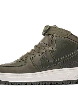 Зимние кроссовки nike air force 1 high gore-tex green