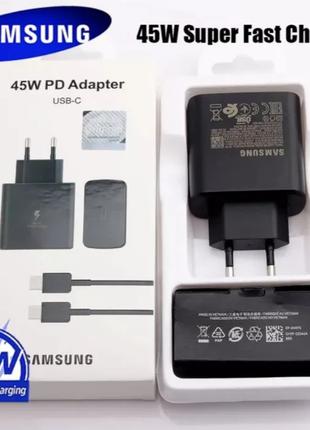 Комплект: Блок быстрой зарядки Samsung 45w PD3.0 (EP-TA845) ЧЕ...