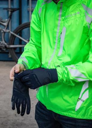 Велокуртка endura luminite ii waterproof jacket hi viz green (m)