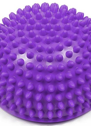 Полусфера массажная киндербол EasyFit 16 см мягкая фиолетовая