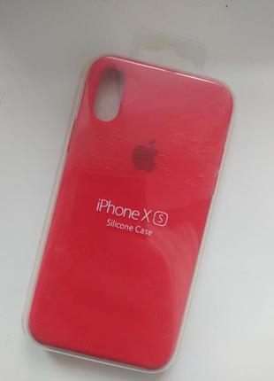 Чохол для Apple iPhone XS -Silicone Case червоний