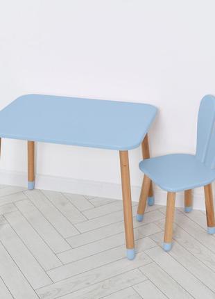 Дитячий стіл зі стільцем 04-027blakytn пастельно синій