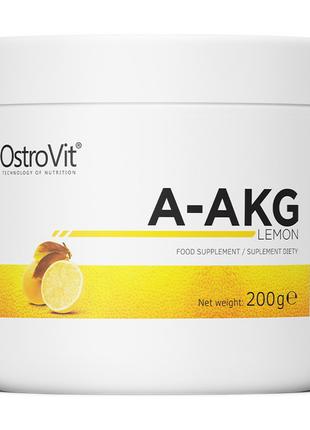 Аминокислота аргинин для спорта A-AKG (200 g, lemon), OstroVit...