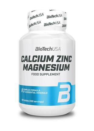Витамины кальций с магнием Calcium Zinc Magnesium (100 tabs), ...