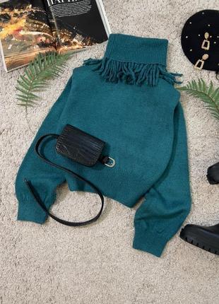 Оригинальный теплый зимний свитер No41