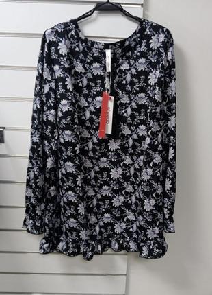 Цветочная блузка sheego размер 50 евро