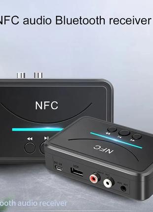 Bluetooth 5.0 приемник NFC 3,5 мм RCA AUX. Беспроводной адапте...