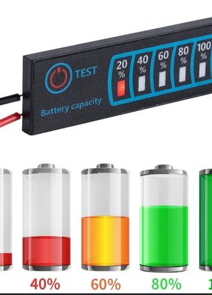 Индикатор уровня заряда батареи, тестер ёмкости li-ion, li-feP...