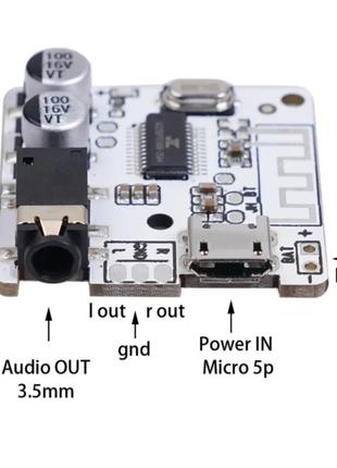 Bluetooth 5,0 JL6925A стерео аудио приемник . 5V