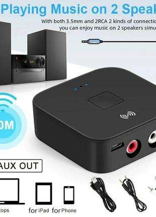 Bluetooth 5,0 RCA аудио приемник APTX 3,5 мм AUX. адаптер с NF...