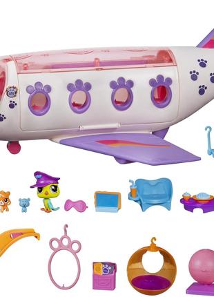 Игровой набор Littlest Pet Shop Pet Jet Самолет для домашних п...