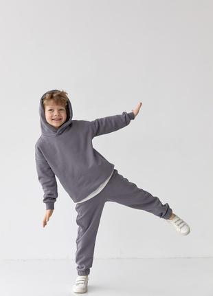 Детский спортивный костюм для мальчика графит р.170 439864