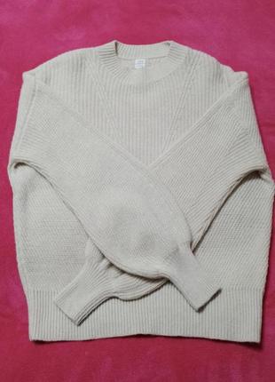 Шерстяной свитер джемпер john lewis