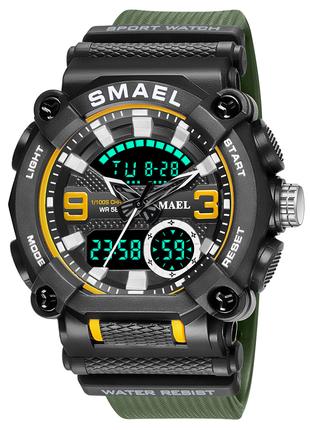 Часы наручные Smael 8052 Original (Army Green)-LVR | Мужские н...