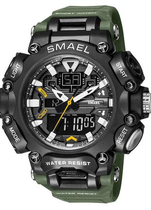 Часы наручные Smael 8053 Original (Army Green)-LVR | Мужские н...