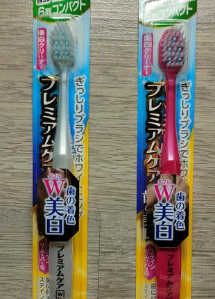 Зубная щётка отбеливающая + чистка языка EBISU Япония