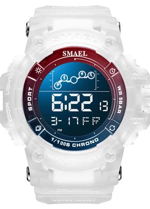 Часы наручные Smael 8082 Original (White Red & Blue)-LVR | Муж...