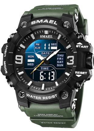 Часы наручные Smael 8049 Original (Army Green)-LVR | Мужские н...